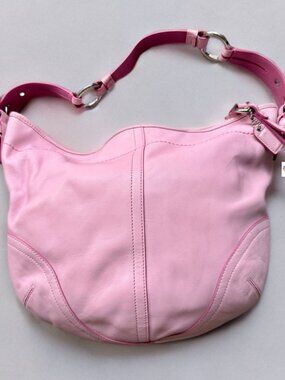 Coach Y2K Bubble Gum Pink Large Soho Hobo Shoulder Bag 3651